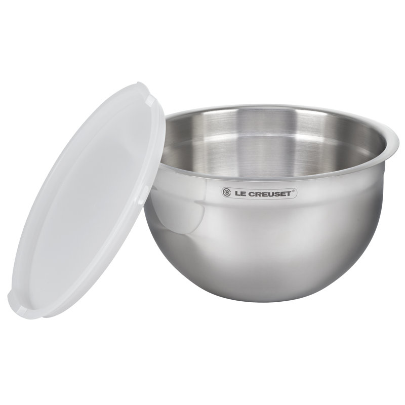 Le Creuset Set of 3 Stainless Steel Mixing Bowls & Reviews | Wayfair